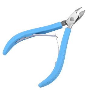 New Arrival Silicone Rubber Handle Stainless Steel Toe <b>Nail</b> Cuticle Clipper Plier Cuticle Nipper - Product Image 3