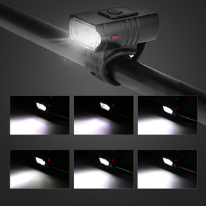 <span class=keywords><strong>Phare</strong></span> avant de vélo à 2 <span class=keywords><strong>LED</strong></span> T6 en alliage d'aluminium, étanche, rechargeable, haute luminosité, pour la conduite de nuit sur route et <span class=keywords><strong>VTT</strong></span> - Product Image 3