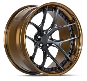 Car Alloy Rims Customized Luxury Monoblock 2 Piece 3 Piece Forged Alloy Wheels For High End Racing Cars