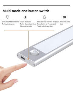 Corps de lampe en aluminium <span class=keywords><strong>Stick</strong></span> Veilleuse magnétique sans fil avec détecteur de mouvement et éclairage d'armoire - Product Image 5