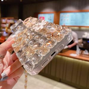 Funda de Lujo para Teléfono Celular con Diamantes y Correa de Metal para <span class=keywords><strong>Apple</strong></span> <span class=keywords><strong>13</strong></span> Pro Max, MOQ Bajo - Product Image 5