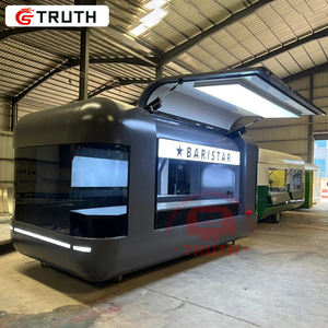 عربة Truth المتنقلة لتقديم المشروبات والآيس كريم، شاحنة طعام صغيرة معتمدة للبيع، مقطورة من الفولاذ المقاوم للصدأ لبيع الهوت دوج والبيتزا - Product Image 2