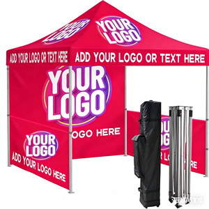 Tente pliante 3x3 avec logo personnalisé, imperméable, imprimée, pour événements technologiques en plein air - Product Image 2