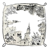 Tapis de table de mahjong en terre de diatomée couleur dopamine, motif floral de dessin animé, antidérapant, silencieux, lavable en machine, pour la maison, de forme carrée