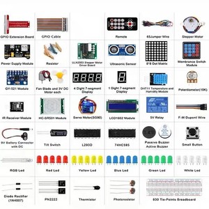 Kit de démarrage Raspberry Pi avec carte d'extension GPIO et composants pour l'éducation et les projets de fabrication - Product Image 5