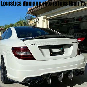 Aileron de coffre arrière style R en ABS pour Mercedes-Benz W204 berline 4 portes C350 C63 AMG 2008 2009 2010 2011 2014 - Product Image 2