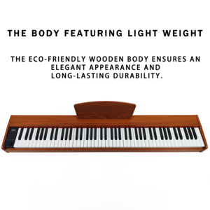 Piano Digital Profesional Beisite OEM de 88 Teclas con Peso Real para Principiantes, Piano Eléctrico con <span class=keywords><strong>Teclado</strong></span> Doble, Pedal de Sustain y Grabación - Product Image 4