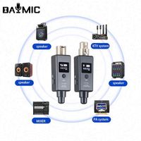 Système sans fil UHF professionnel pour microphone dynamique avec adaptateur USB – Anti-bruit, léger, idéal pour la scène et le karaoké