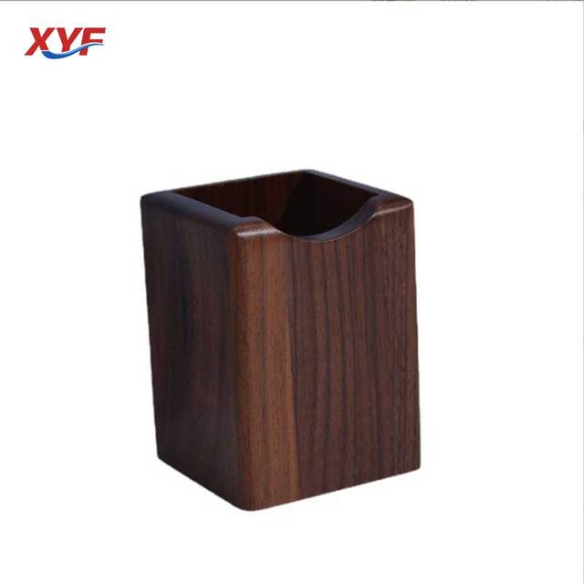 Solid Wood Creative Pen Case Black Walnut Rectangular Desktop Storage Box Simple Desk Place Three-dimensional Chinese Style