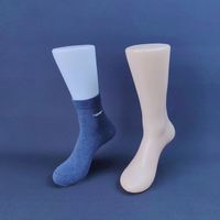 Maniquí de plástico de piel blanca para hombre y mujer, imán de pie, modelo de pie, zapatos, calcetines, accesorios de exhibición