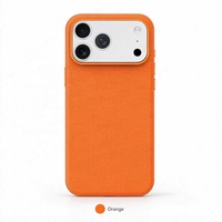 Casing Ponsel Magnetik Tekstur Mewah untuk iPhone 18 17 16 Pro Max, Tombol AI, Pengisian Daya Nirkabel, Anti Benturan