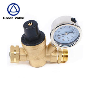 Vanne <span class=keywords><strong>de</strong></span> réduction <span class=keywords><strong>de</strong></span> <span class=keywords><strong>pression</strong></span> en laiton verte avec manomètre 160 PSI, régulateur <span class=keywords><strong>de</strong></span> <span class=keywords><strong>pression</strong></span> <span class=keywords><strong>d</strong></span>'<span class=keywords><strong>eau</strong></span> réglable pour systèmes <span class=keywords><strong>de</strong></span> <span class=keywords><strong>plomberie</strong></span> - Product Image 6