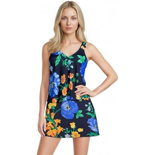ลายดอกป๊อปปี้ NavyExploded