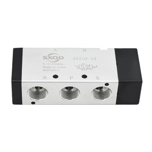Vanne de commande pneumatique simple à deux positions et cinq voies SXQD 4A410, 15 ports, taille 1/4 po pour le contrôle des cylindres pneumatiques - Product Image 3