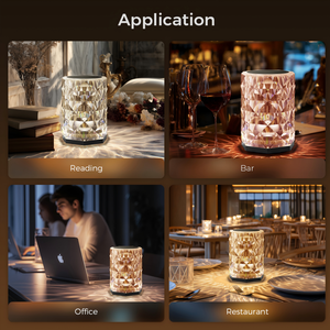 Lámpara de Escritorio Romántica Moderna para Interiores con Rosa de 16 Colores Cambiantes RGB, Lámpara de Mesa Decorativa Táctil Recargable por USB con Luces Nocturnas <span class=keywords><strong>LED</strong></span> de Cristal - Product Image 6