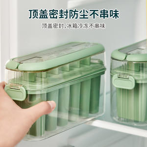 Green Plastic <b>Popsicle</b> <b>Mold</b> 6 Cavities Dishwasher Safe For Home Ice Cream Making - Product Image 3