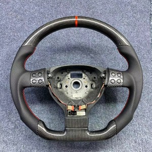 พวงมาลัยคาร์บอนไฟเบอร์ YTcarbon สำหรับรถแข่งแบบสปอร์ต ขนาด 13/14 นิ้ว ใช้ได้กับรถโปโล เจตต้า MK4 <span class=keywords><strong>MK5</strong></span> MK6 MK7 - Product Image 1
