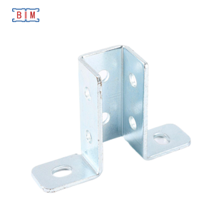 जस्ती/पाउडर लेपित 8 छेद 2 कोने बढ़ते ब्रैकेट चैनल को आश्रय देने और तैयार करने के लिए - Product Image 5