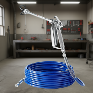 Kit de pistola pulverizadora de pintura sin aire de 3600 Psi de aluminio con manguera y varillas de extensión para pintura de alta presión - Product Image 2
