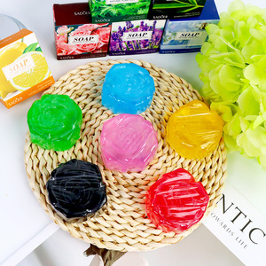 Jabón de Baño Multiusos de 100 g, Jabón Artesanal en Forma de Rosa para el Rostro, Refrescante, con Aroma de Aceites Esenciales de Lujo - Product Image 4