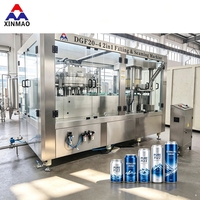 Machine de remplissage et de scellage complète pour canettes en aluminium 6000 CPH 330 ML pour bière, boissons gazeuses, jus, soda, eau et boissons non alcoolisées