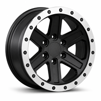 Jantes en alliage d'aluminium AL 17 pouces Flow Form, tout-terrain, 6x139.7 5x127, noir mat, pour Bronco Wrangler Raptor Land Cruiser