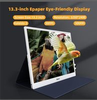 Moniteur couleur Bigme B13 E-Paper 13,3 pouces avec 2 ports Type-C et 1 port Mini, haut-parleurs intégrés