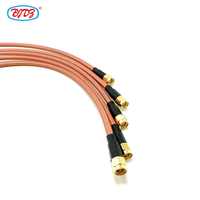 Usine directement prise mâle SMA vers bride jack femelle de Type N 4 trous pour rallonge de queue de cochon RG400 longueur de câble peut être personnalisée