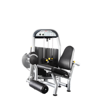 Machine d'extension et de flexion des jambes à double fonction, design optimal, argent noir, équipement de fitness pour salle de sport