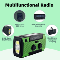 Radio de Emergencia con Alarma SOS y Batería de Respaldo de 5000mAh, Empaque Personalizado, para Pedidos al por Mayor de Ayuda en Desastres