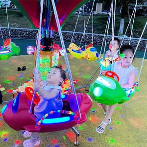 เครื่องเล่นสนามเด็กเล่นเชิงพาณิชย์ 8 ที่นั่ง พร้อมดนตรี ม้าหมุนขนาดเล็กสำหรับเด็ก - Product Image 4