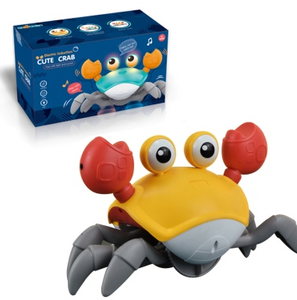 Lindo juguete de baño con forma de cangrejo, flotante, de plástico, de dibujos animados, para bebés y niños pequeños, para jugar en el agua, de 0 a 24 meses, unisex - Product Image 1