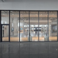 Fenêtre à battant en alliage d'aluminium sur mesure, triple vitrage Low-E trempé rempli d'argon, insonorisée, résistante au feu, pour villa moderne