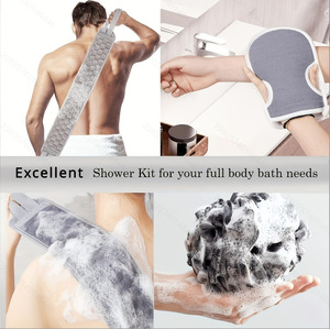 Juego de Baño Novax de 3 Piezas al por Mayor, Duradero, Antideslizante, Ecológico, con Toallas y Guantes, Diseño Floral Minimalista - Product Image 4