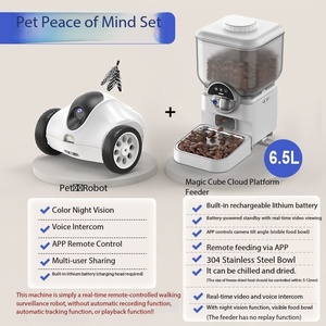 Set Giocattolo Interattivo e Alimentatore Intelligente 2026 Hot Sale con Controllo tramite App, Video e Interfono Bidirezionale <span class=keywords><strong>per</strong></span> <span class=keywords><strong>Gatti</strong></span> e Cani - Product Image 6