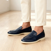 Chaussures mocassins élégantes et tendance en cuir de vache véritable pour hommes, qualité supérieure, design italien, chaussures décontractées de marque