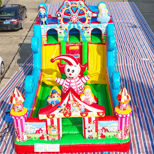 Grande toboggan gonflable écologique d'extérieur pour <span class=keywords><strong>30</strong></span> enfants, PVC de qualité commerciale 12mx6mx6m pour les événements de terrain de jeux et de carnaval - Product Image 5
