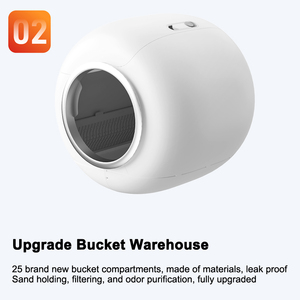 2026 Nieuwe Tonepie Ti + M 65L Automatische Kattenbak van Kunststof, Smart APP Besturing, Semi-gesloten Zelfreinigende Kattenbak <span class=keywords><strong>OEM</strong></span> - Product Image 5