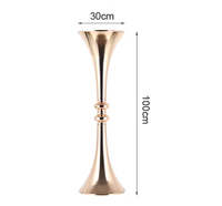 Vase à fleurs en métal de haute qualité, durable, haut, pour décoration de mariage, centre de table, blanc/doré/argenté