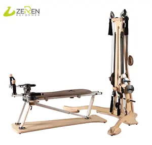 Peralatan latihan yoga gyro pulley tower peralatan fitness oak kayu maple reforming kombinasi pilates studio reformer mesin