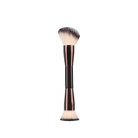 Meilleure vente Ensemble de pinceaux de maquillage professionnel vegan de luxe à virole avec manche en aluminium 22 pièces Pinceau plat pour le visage et les lèvres