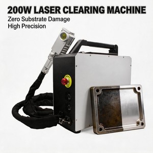 Macchina Portatile per Pulizia <span class=keywords><strong>Laser</strong></span> a Impulsi 200W, Raffreddata ad Aria, Strumento Manuale per Rimozione Vernice dal Legno, <span class=keywords><strong>LASER</strong></span> HF - Product Image 1