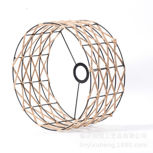 Hemp <b>Rope</b> Lampshade Cylinder Industrial Style Eco Friendly For Bars Cafes Restaurants Clothing Stores - Product Image 2