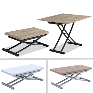 Prodotti per la Casa Intelligente, <span class=keywords><strong>Tavolo</strong></span> Pieghevole in <span class=keywords><strong>Legno</strong></span> con Telaio in Metallo Grigio <span class=keywords><strong>Noce</strong></span> per Case Prefabbricate - Product Image 6