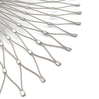 304 316 Edelstahl Seil gitter flexibel 7X7 SS Zoo Voliere Mesh Netz