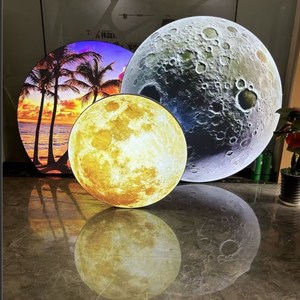 Treo Tường LED Double Side Ánh Sáng Hộp Dấu Hiệu Vòng Hình Dạng Trống Ánh Sáng Ngoài Trời Hộp Dấu Hiệu - Product Image 3