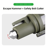 Lampe torche ultra-lumineuse haute puissance pour extérieur, longue autonomie, multifonction, brise-vitre, coupe-ceinture de sécurité