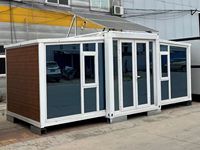 Villa préfabriquée moderne en structure acier avec cuisine et salle de bain complètes, solution de construction rapide pour le développement touristique
