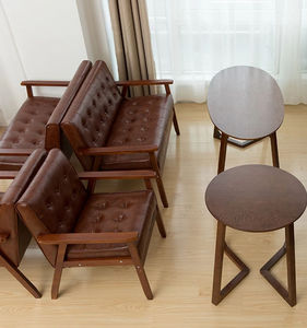 Sedia <span class=keywords><strong>da</strong></span> pranzo ristorante di lusso leggero combinazione stand divano negoziato taverna in legno massello sedia per il tempo libero mensa Bar caffetteria sedia - Product Image 6