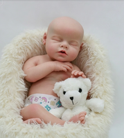 Poupée Reborn en Silicone Solide de 50 cm, Jouet de Simulation Bébé Réaliste qui Boit et Mouille, Garçon Fille pour Cadeau Enfant